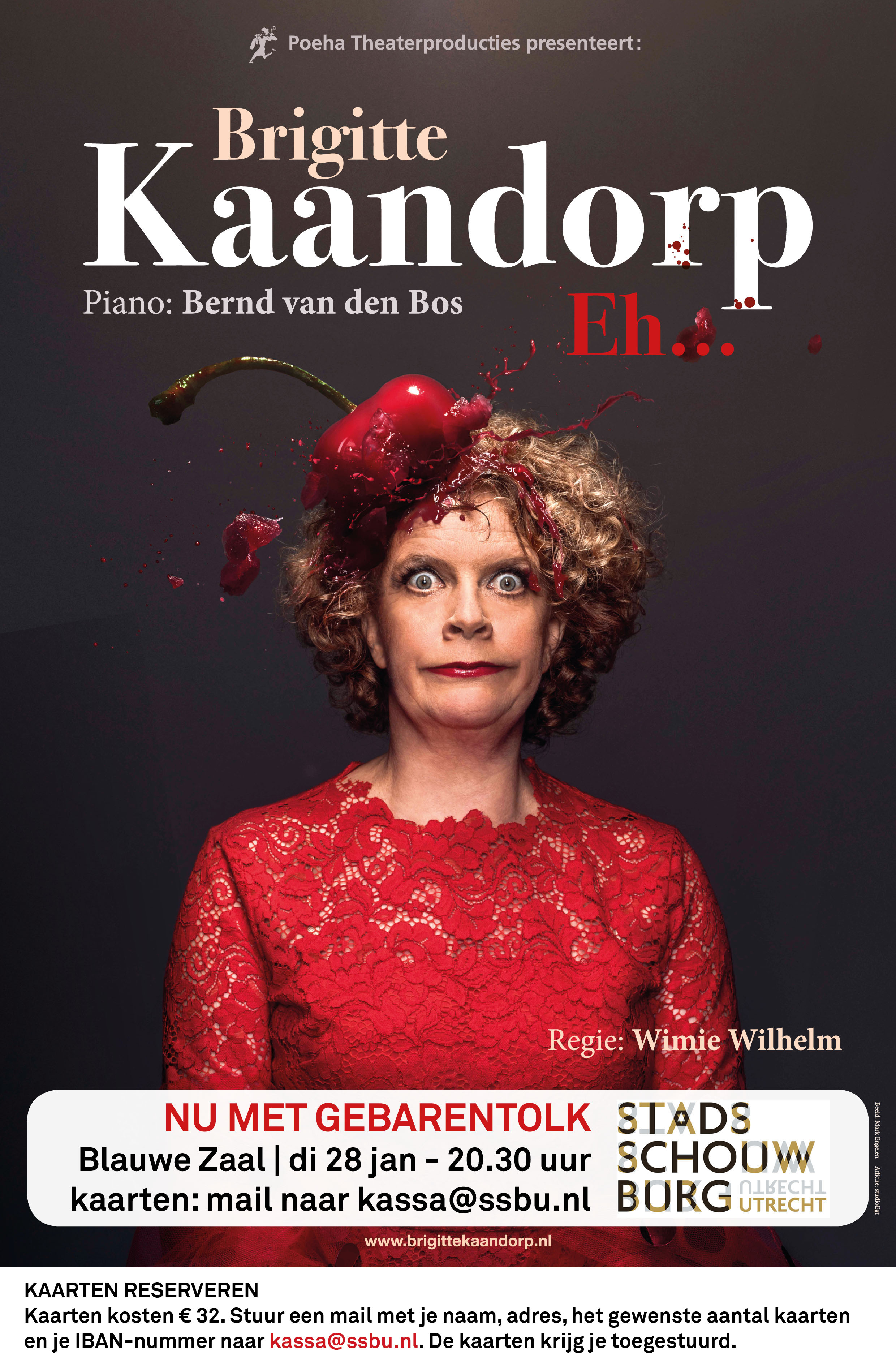 Brigitte Kaandorp met Tolk Nederlandse Gebarentaal